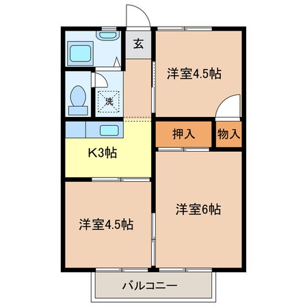 コーポ倉林の物件間取画像